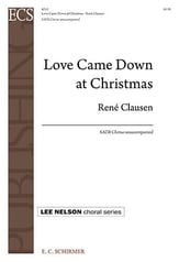 Love Came Down at Christmas SATB choral sheet music cover